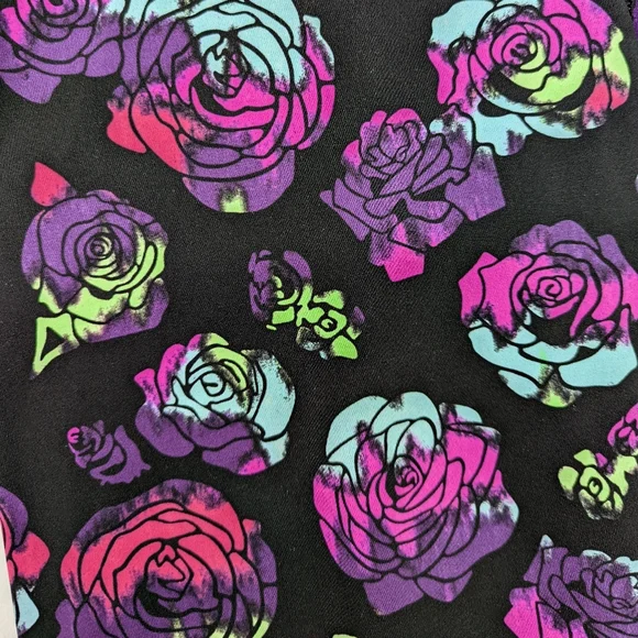 🦄 RARE Lululemon Limited Edition Wunder Under Pant Ivivva Neon Rainbow Rose - Picture 7 of 12